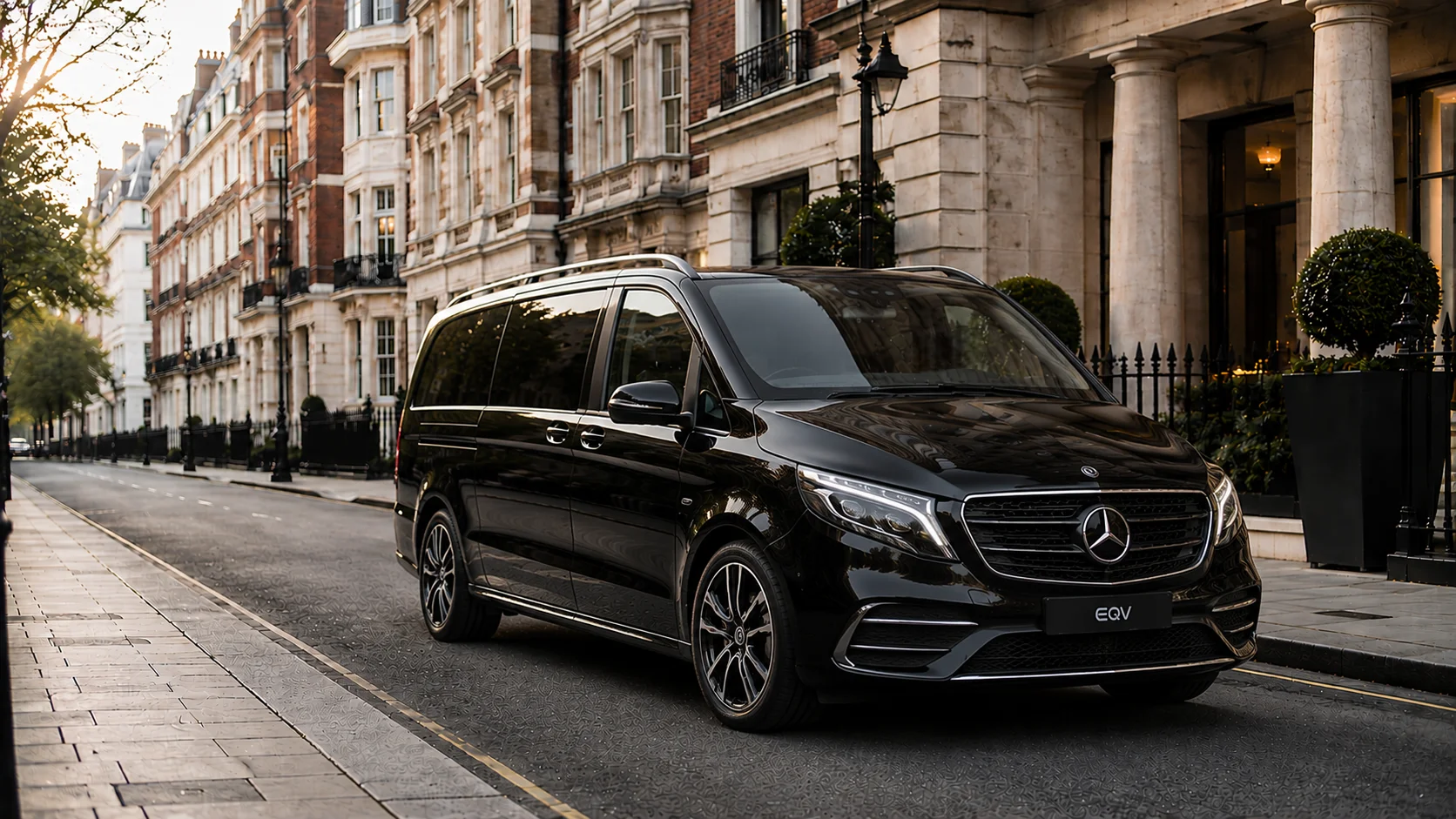 Mercedes EQV chauffeur vehicle