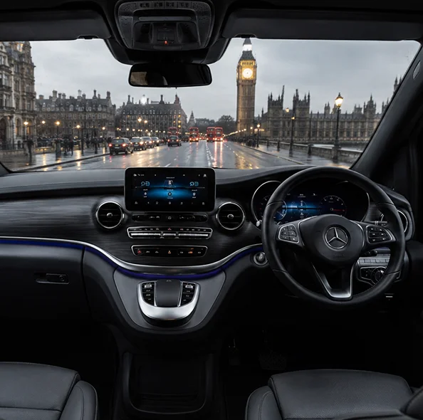 Mercedes EQV electric chauffeur vehicle